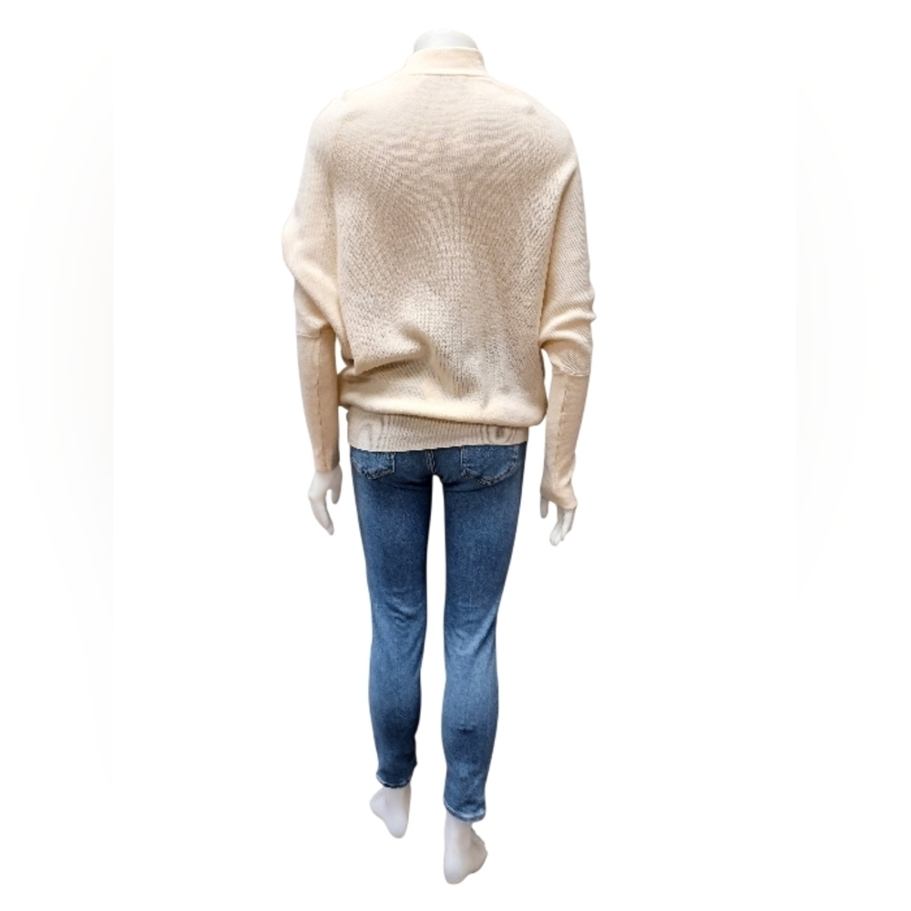 Allsaints EUC Lambswool Cashmere Knit Cream Sweater Size XS - Picture 4 of 9